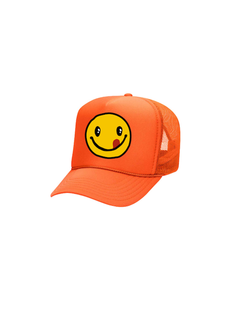 Smiley Trucker Hat (Primary Colors)
