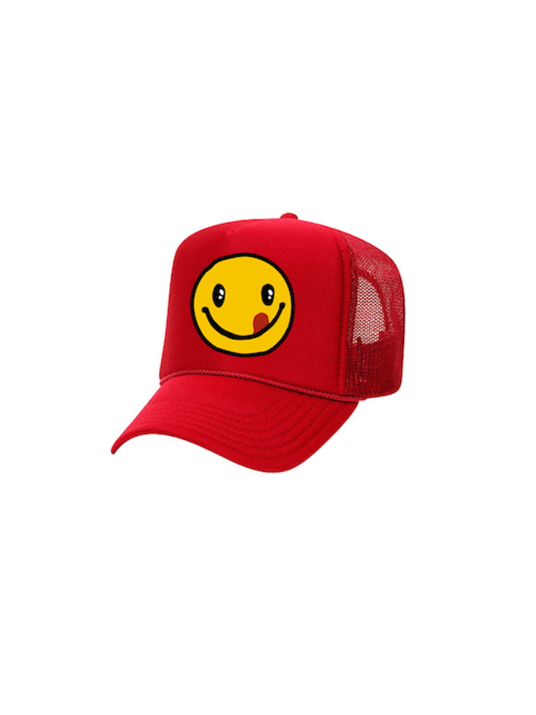 Smiley Trucker Hat (Primary Colors)