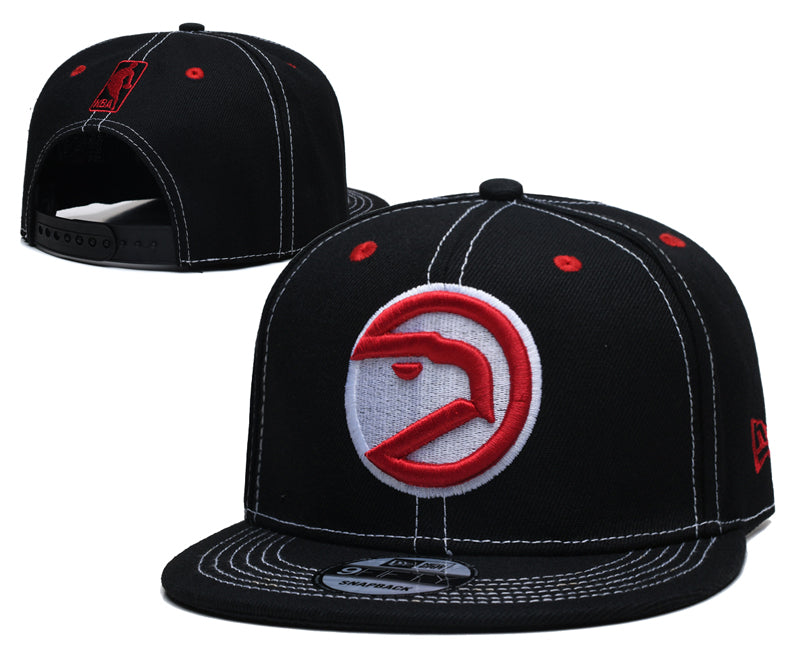 NBA Snapbacks- Black w/ white stitching