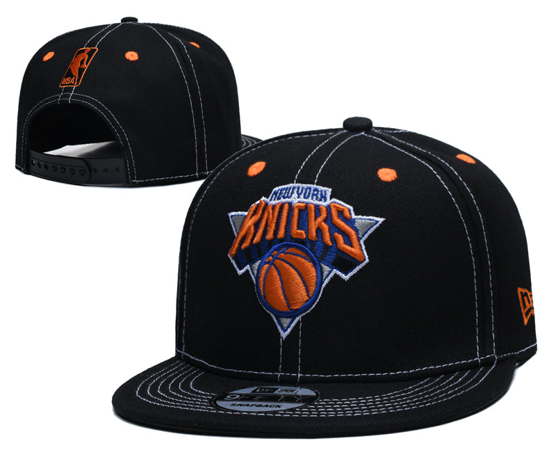 NBA Snapbacks- Black w/ white stitching