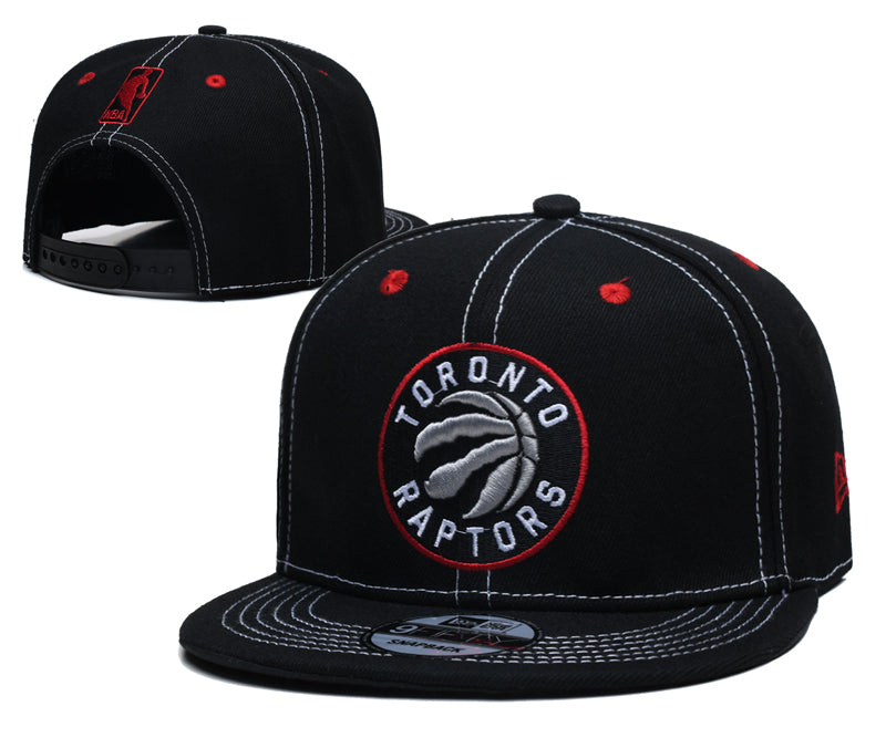NBA Snapbacks- Black w/ white stitching