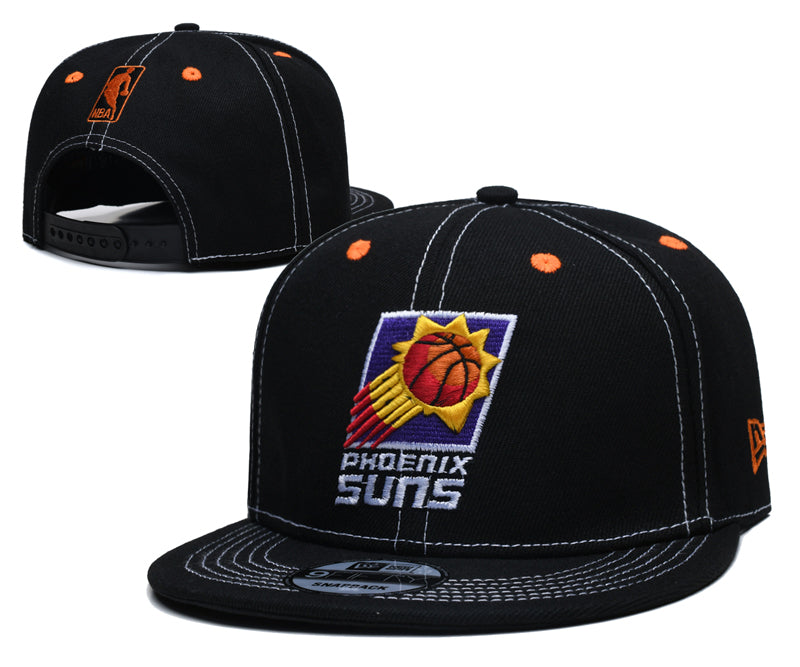 NBA Snapbacks- Black w/ white stitching